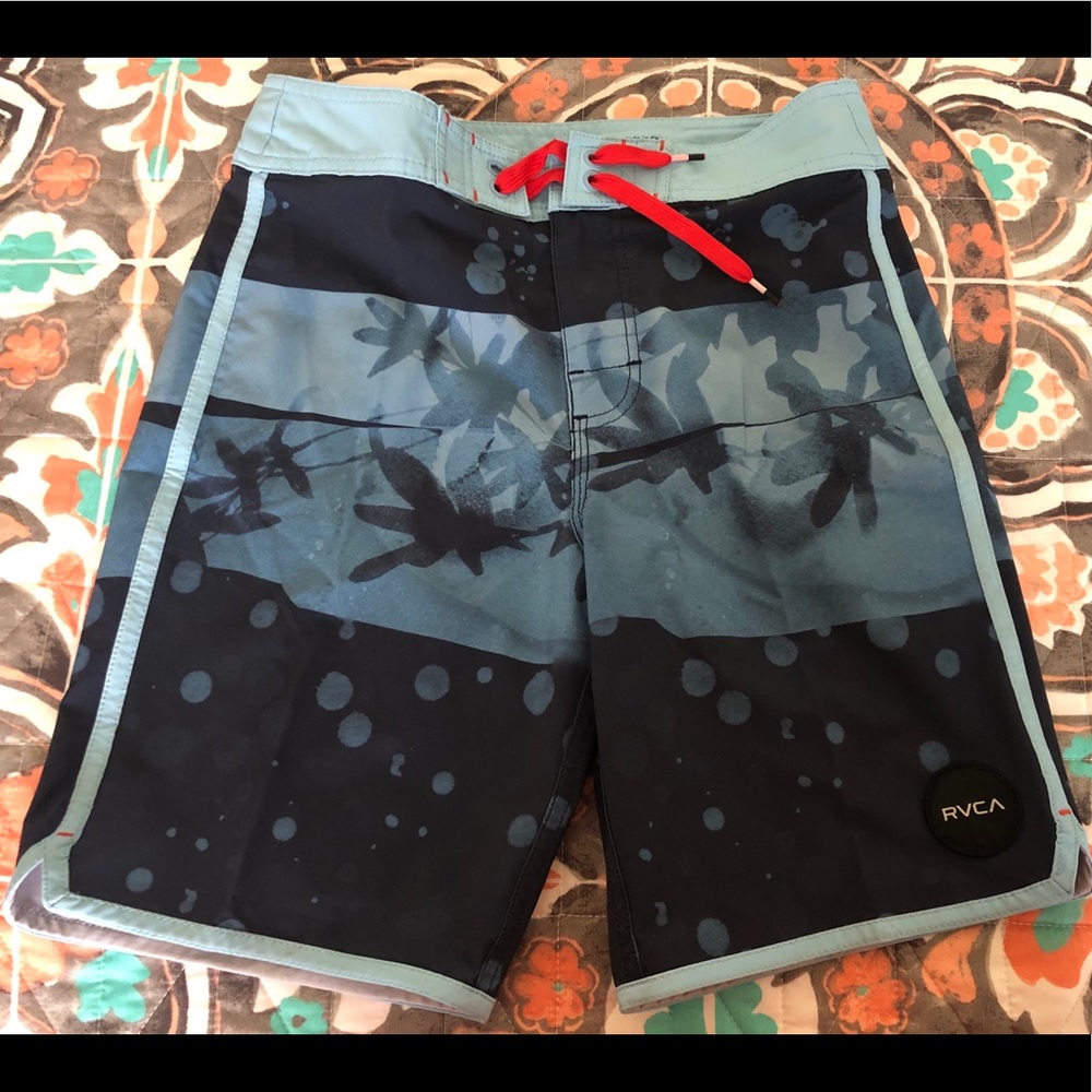 Boys RVCA board shorts.
